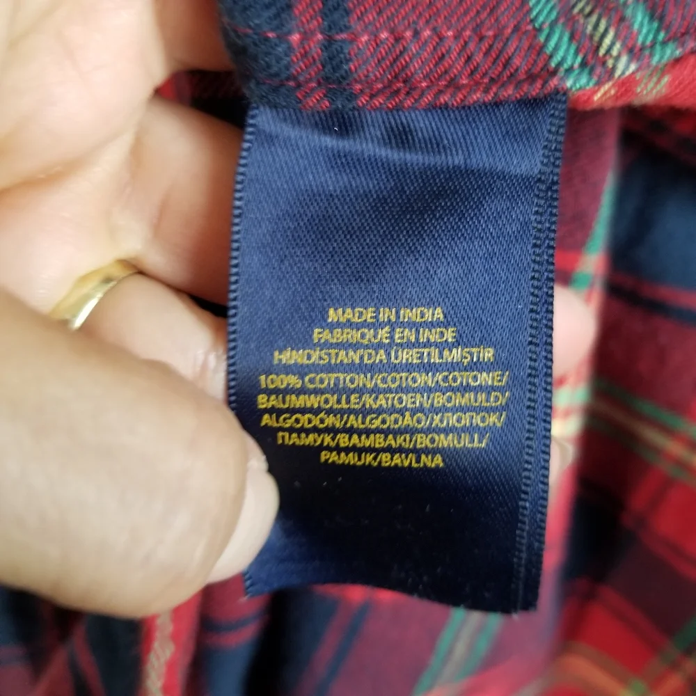 Ralph‎ Lauren Shirt Boys L (14-16) Multicolored Long Sleeve Button Down Kids